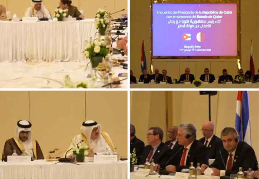 cuban-president-met-with-qatari-businesspeople