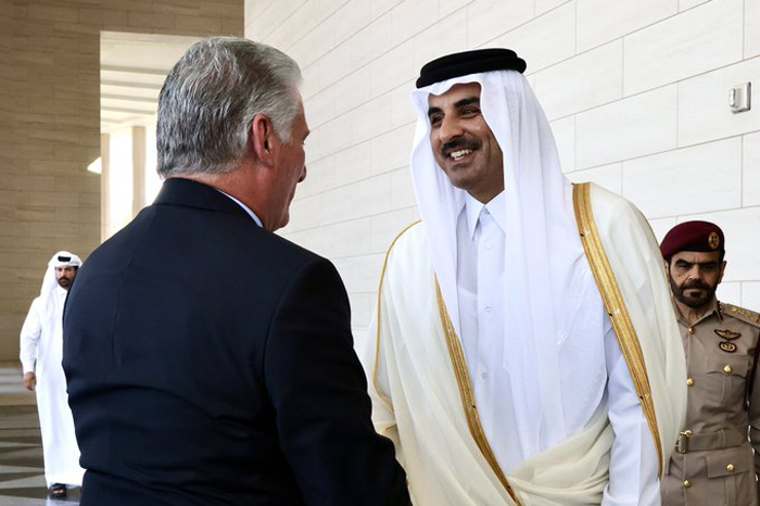 emir-of-qatar-highlighted-talks-with-cuban-president