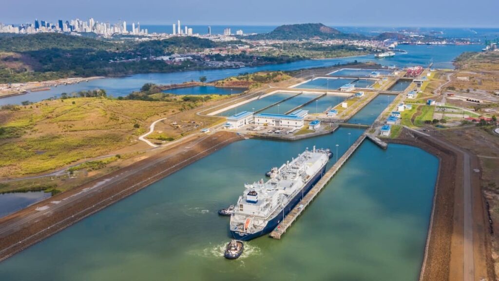 drought-narrows-the-panama-canal,-delays-shipping