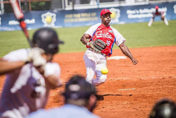 cuba-vs.-venezuela-at-pan-american-men’s-softball-championship