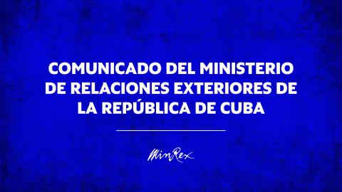 communique-of-the-cuban-ministry-of-foreign-affairs