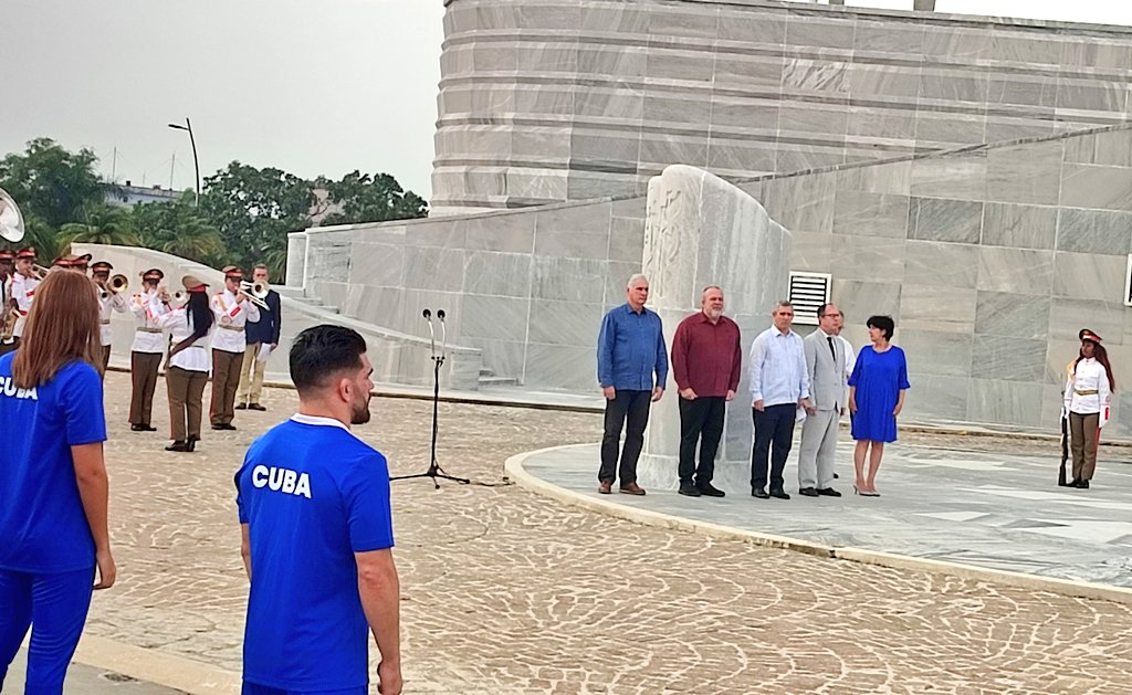 diaz-canel-attends-flag-ceremony-of-cuban-olympic-delegation-to-paris-2024