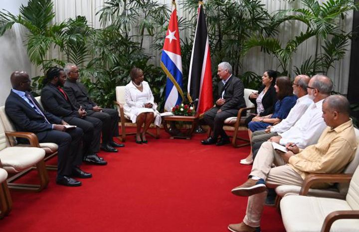 cuba-president-praises-relations-with-trinidad-tobago